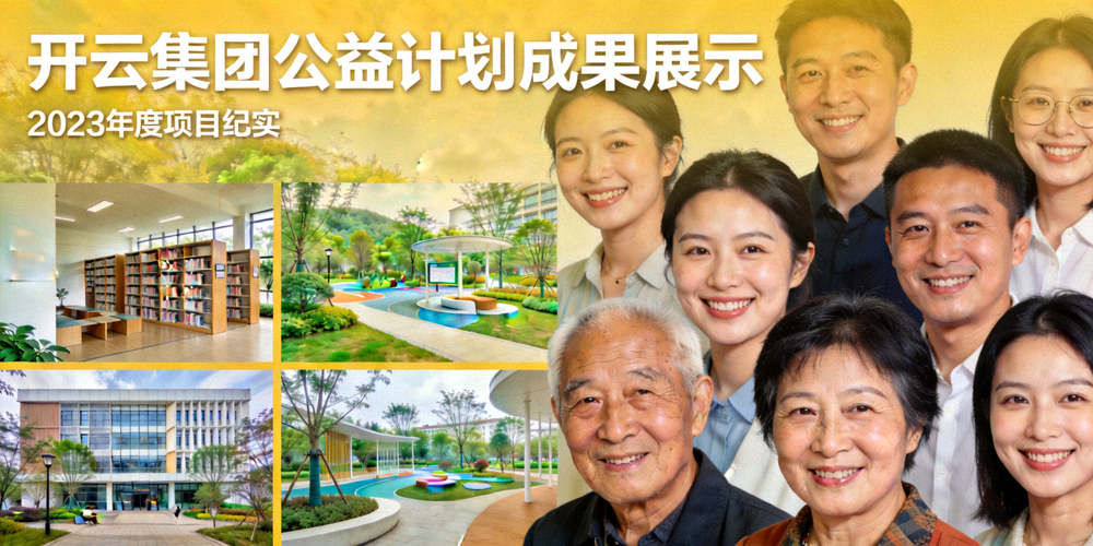 开云集团公益计划深度报道配图 - 展示项目成果与参与者笑脸
